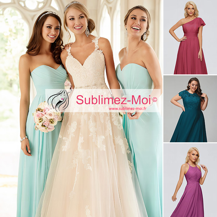Tarifs conseil en image de mariage pour les demoiselles d'honneur, prix coach pour le choix de robe soirée de demoiselles d'honneur de mariage